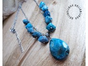 Colier statement unicat - apatite (cod1422)